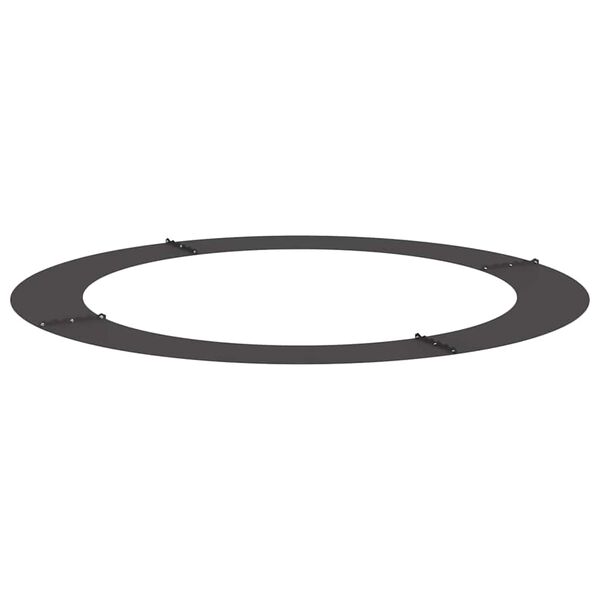 vidaXL Alkalmas lapos fa gyűrűh&ouml;z Fekete &Oslash;90 / 120 cm Ac&eacute;l