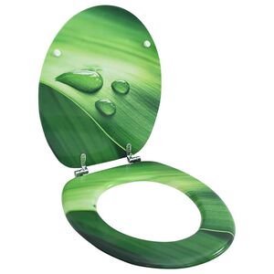 vidaXL z&ouml;ld v&iacute;zcseppmint&aacute;s MDF WC-&uuml;lőke fed&eacute;llel