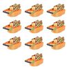 vidaXL 10 db narancss&aacute;rga racsnis spanifer 2 tonna 8 m x 50 mm