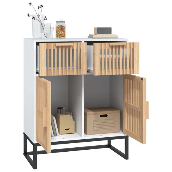 vidaXL fehér szerelt fa tálalószekrény 60 x 30 x 75 cm