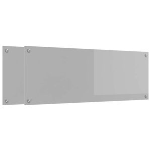 vidaXL Konyhai splashback 2 pcs Vil&aacute;gossz&uuml;rke 110 x 40 cm edzett &uuml;veg