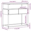 vidaXL Konzolasztal fi&oacute;kkal Artisan t&ouml;lgy 75 x 40 x 75 cm Faanyag