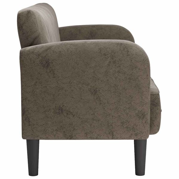 vidaXL s&ouml;t&eacute;tsz&uuml;rke műbőr Loveseat kanap&eacute; 110 cm