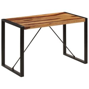 vidaXL t&ouml;m&ouml;r ak&aacute;cf&aacute;b&oacute;l &eacute;tkezőasztal 120 x 60 x 76 cm