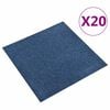 vidaXL Szőnyeg 20 pcs S&ouml;t&eacute;t k&eacute;k 50 x 50 cm 100% Polipropil&eacute;n