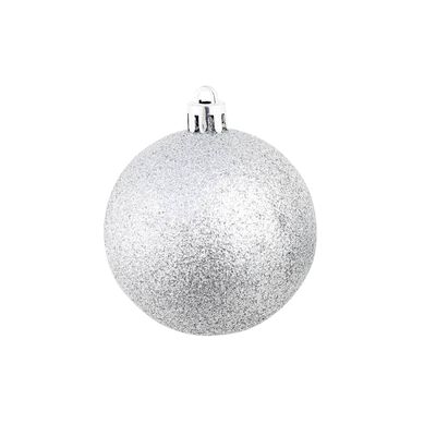 vidaXL 100 darabos ezüstszínű karácsonyi gömb készlet 3/4/6 cm
