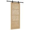 vidaXL Cs&uacute;sz&oacute; ajt&oacute; ORKDAL Term&eacute;szetes 83 x 211 cm T&ouml;m&ouml;r Fenyőfa