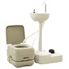 vidaXL sz&uuml;rke hordozhat&oacute; kemping-WC 10+10 L &eacute;s k&eacute;zmos&oacute;&aacute;llv&aacute;ny 20 L