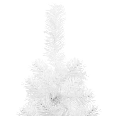 vidaXL fehér vékony fél műkarácsonyfa állvánnyal 120 cm