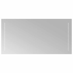 vidaXL LED F&uuml;rdőszoba T&uuml;k&ouml;r &Aacute;tl&aacute;tsz&oacute; 80 x 40 cm edzett &uuml;veg