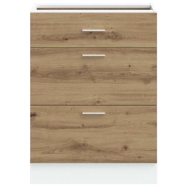 vidaXL “Lyon” konyhai alapszekrény Artisan Oak Engineered Wood