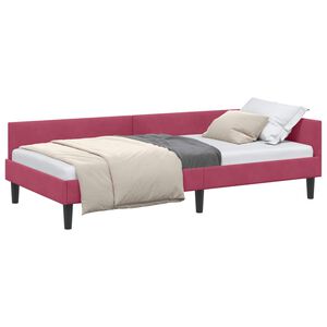 vidaXL Sarok&aacute;gy keret Bord&oacute; 90 x 190 cm B&aacute;rsony