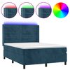 vidaXL s&ouml;t&eacute;tk&eacute;k b&aacute;rsony rug&oacute;s &eacute;s LED-es &aacute;gy matraccal 140x190 cm