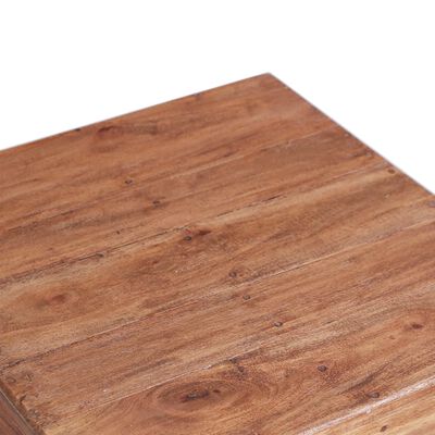 vidaXL tömör újrahasznosított fa dohányzóasztal 53 x 50 x 50 cm