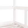 vidaXL fehér tömör fenyőfa gyerekágykeret 70 x 140 cm