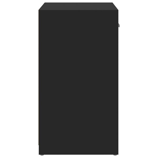 vidaXL fekete szerelt fa cipőt&aacute;rol&oacute; pad 94,5 x 31 x 57 cm