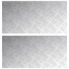 vidaXL L&eacute;pcsőfok N&eacute;gysz&ouml;gletes 2 pcs Ez&uuml;st 80 x 40 cm Alum&iacute;nium