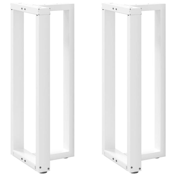vidaXL 2 db fehér, T-alakú acél bárasztalláb 50x35x(100-101) cm