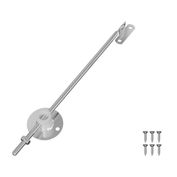 vidaXL Fed&eacute;l T&aacute;mogat&oacute; Zsan&eacute;r 12 pcs Ez&uuml;st 194 x 36 x 18 mm Vas