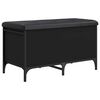 vidaXL fekete szerelt fa t&aacute;rol&oacute;pad 82 x 42 x 45 cm