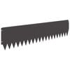 vidaXL Fűszeg&eacute;lyez&eacute;s 10 db 103 x 25 cm Ac&eacute;l Fekete