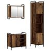 vidaXL F&uuml;rdőszobai Szekr&eacute;ny Szett 3 db Antik Fa 40 x 36 x 181 cm