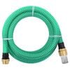 vidaXL z&ouml;ld PVC sz&iacute;v&oacute;t&ouml;mlő s&aacute;rgar&eacute;z csatlakoz&oacute;kkal 1,1" 3 m