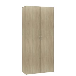 vidaXL sonoma t&ouml;lgy sz&iacute;nű szerelt fa cipőszekr&eacute;ny 80 x 35,5 x 180 cm