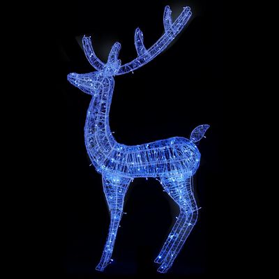 vidaXL kék XXL akril karácsonyi rénszarvas 250 LED-del 180 cm
