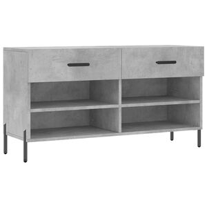 vidaXL betonsz&uuml;rke szerelt fa cipőpolc 102 x 35 x 55 cm