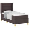 vidaXL Boxspring &aacute;gy matraccal S&ouml;t&eacute;tsz&uuml;rke 90x190 cm Sz&ouml;vet s&ouml;t&eacute;tbarna