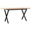vidaXL t&ouml;m&ouml;r fenyőfa &eacute;s ac&eacute;l X-v&aacute;z&uacute; doh&aacute;nyz&oacute;asztal 90x40x45,5 cm