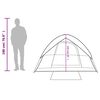 vidaXL 3 személyes fehér sötétítő szövet vízálló kupolás kempingsátor