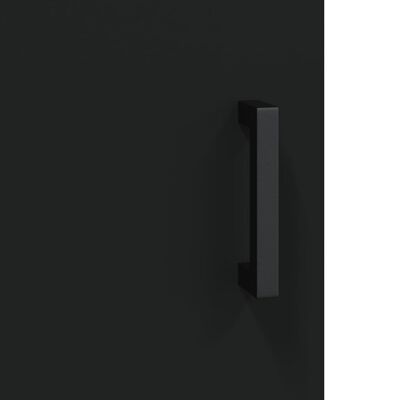 vidaXL fekete szerelt fa faliszekrény 60 x 31 x 60 cm