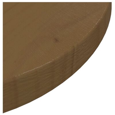 vidaXL barna tömör fenyőfa asztallap Ø30 x 2,5 cm