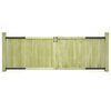 vidaXL 2 db impregn&aacute;lt fenyőfa kertkapu 300 x 100 cm
