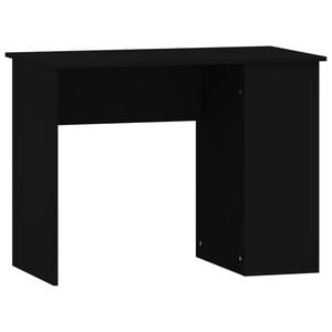 vidaXL fekete szerelt fa &iacute;r&oacute;asztal 100x55x75 cm