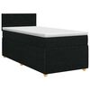 vidaXL Boxspring &aacute;gy matraccal fejt&aacute;ml&aacute;val Fekete 80 x 200 cm Sz&ouml;vet