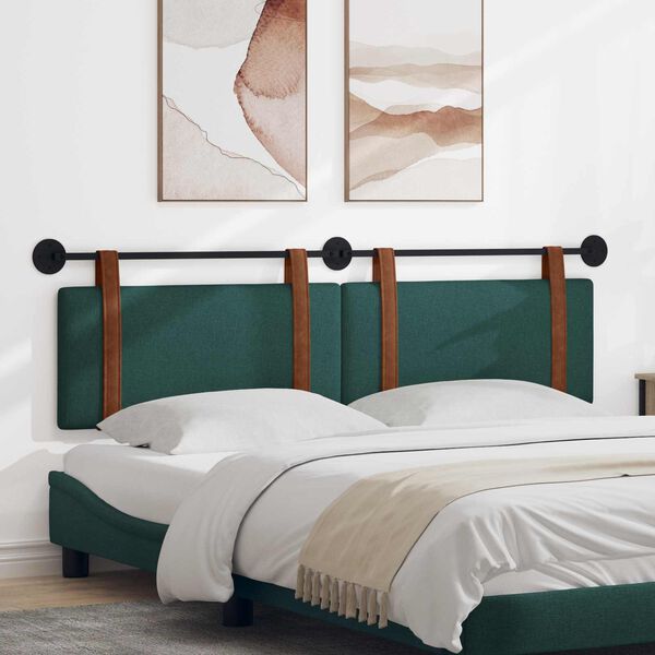 vidaXL Fali Fejt&aacute;mla Egysz&iacute;nű S&ouml;t&eacute;tz&ouml;ld 170 x 55 x 5 cm Antik PU