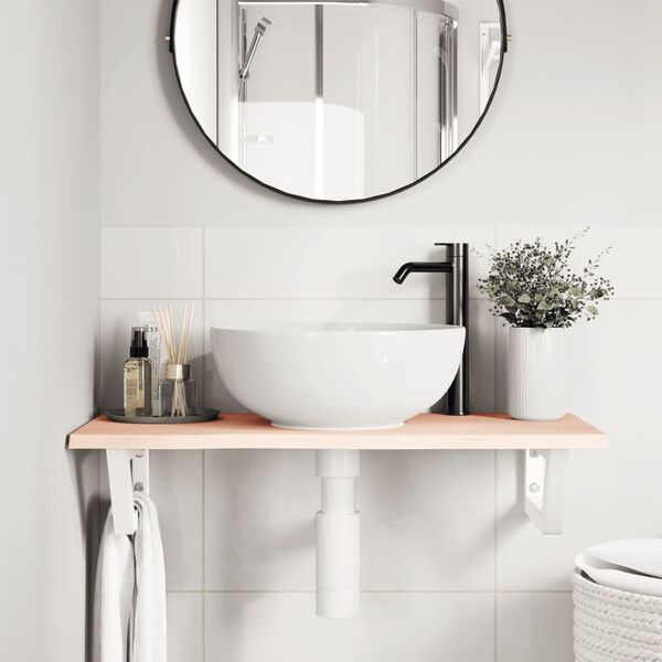 vidaXL ac&eacute;l &eacute;s t&ouml;m&ouml;r t&ouml;lgyfa falra szerelhető mosd&oacute;polc