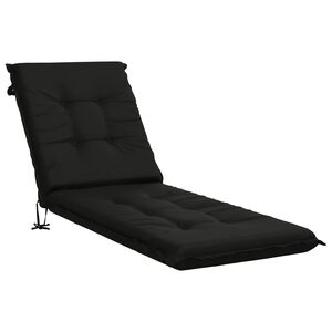 vidaXL Napoz&oacute;&aacute;gy P&aacute;rna GEMERT 100% poli&eacute;szter Fekete 190 x 50 x 9 cm