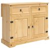 vidaXL Konyhai kocsi 2 pcs M&eacute;zes Viasz 112 x 70 x 91,5 cm T&ouml;m&ouml;r fenyő