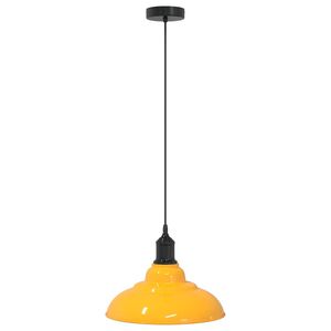vidaXL f&uuml;ggeszt&eacute;kl&aacute;mpa magass&aacute;ga &aacute;ll&iacute;that&oacute; E27 f&eacute;nyes s&aacute;rga &Oslash;31cm f&eacute;m