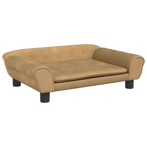 vidaXL barna b&aacute;rsony gyerekkanap&eacute; 70 x 45 x 26 cm