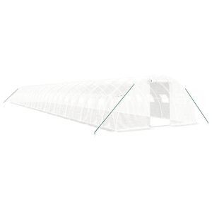 vidaXL feh&eacute;r ac&eacute;lv&aacute;zas melegh&aacute;z 96 m&sup2; 24 x 4 x 2 m