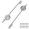 vidaXL Fed&eacute;l T&aacute;mogat&oacute; Zsan&eacute;r 2 pcs Ez&uuml;st 194 x 36 x 18 mm Vas