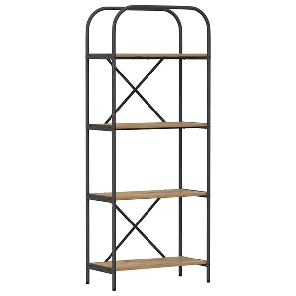 vidaXL K&ouml;nyvespolc Artisan t&ouml;lgy 60 x 30 x 146 cm Faanyag