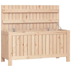 vidaXL t&ouml;m&ouml;r fenyőfa kerti t&aacute;rol&oacute;l&aacute;da 108 x 42,5 x 54 cm