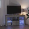 vidaXL Sarok LED TV szekr&eacute;ny Beton Sz&uuml;rke 100 x 40 x 50 cm Faanyag
