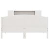 vidaXL fehér tömör fenyőfa könyvespolcos ágy matrac nélkül 135x190 cm
